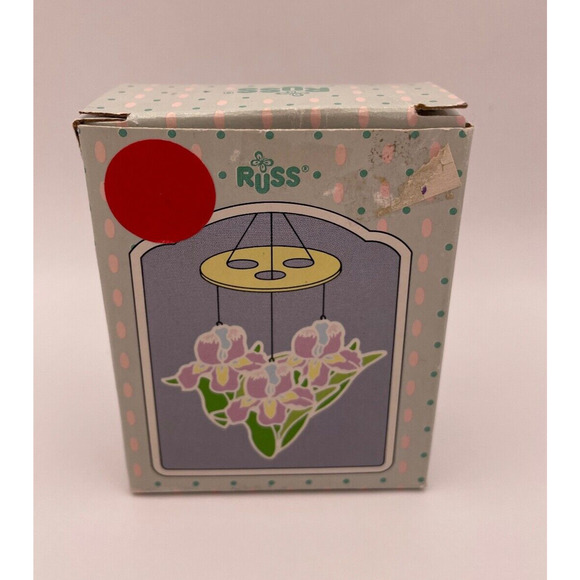 Vintage Russ Tropical Paradise Ceramic Mini Windchime Tulip Item Pre-owned - Picture 8 of 11